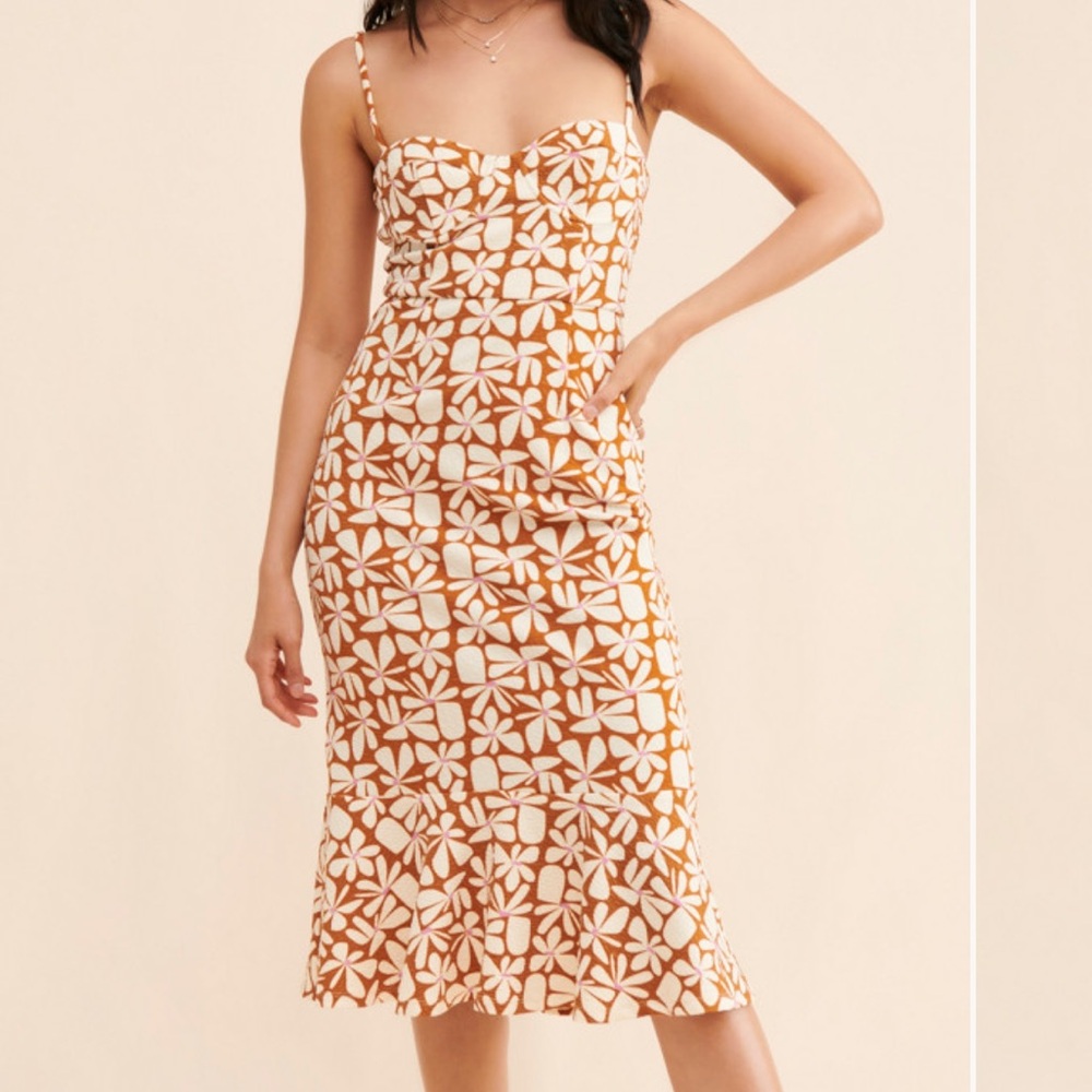 Hutch Floral Slim Midi Dress